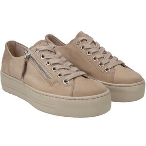 Zip Platform Sneakers. Leather Sneakers.